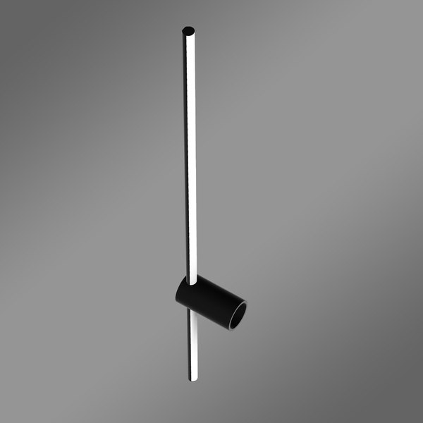 Kinkiet LED Line 100 cm czarny 4000K z pilotem lampa ścienna LEDesign
