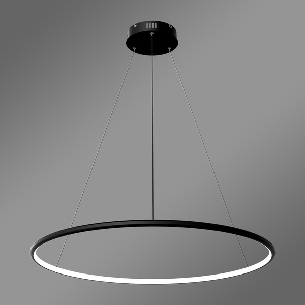 Nowoczesna lampa wisząca Led Orbit No.1 80 cm czarna smart barwa ciepła 3K LEDesign