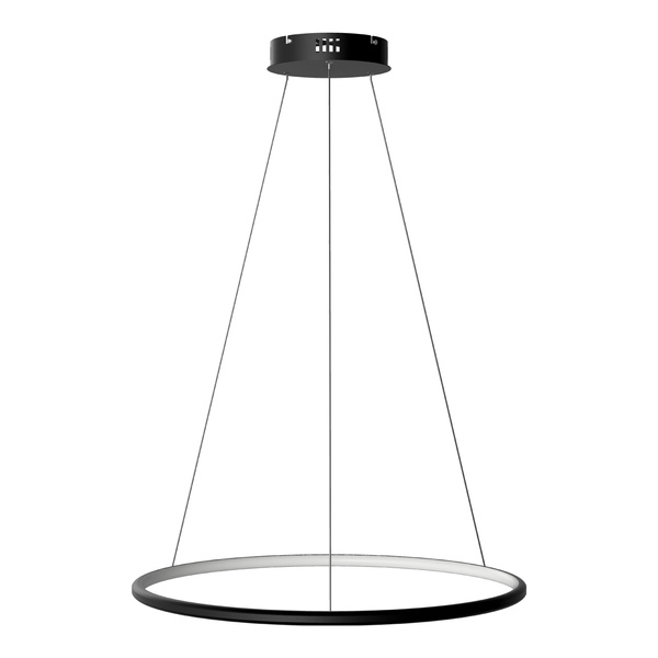 Nowoczesna lampa wisząca Led Orbit No.1 60 cm czarna barwa ciepła 3k LEDesign