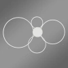 Nowoczesna lampa wisząca Led Orbit S No.4 100 cm biała sterowana pilotem barwa ciepła 3K LEDesign