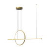 Nowoczesna lampa wisząca Led Geometrik 3 30 cm złota smart 3000K LEDesign