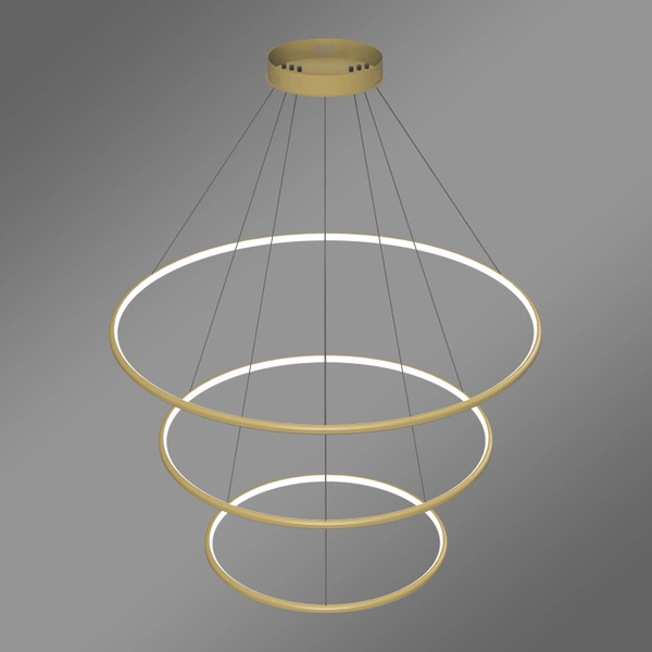 Nowoczesna lampa wisząca Led Orbit No.3 100cm złota smart barwa neutralna 4K LEDesign