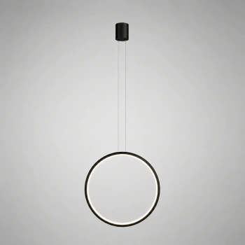 Nowoczesna lampa wisząca Led Moon B 40 cm czarna barwa neutralna 4K LEDesign