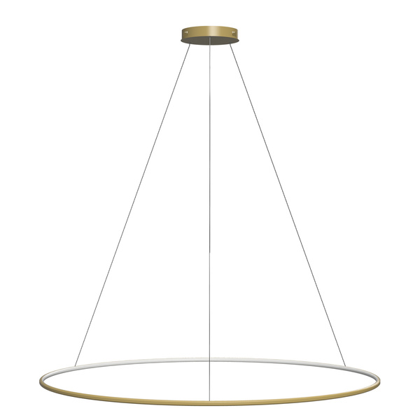 Nowoczesna Lampa wisząca Led Orbit No.1 150 cm złota ściemnialna triak barwa ciepła 3K LEDesign