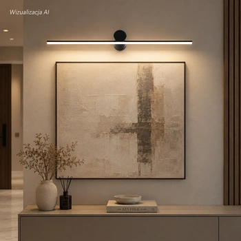 Kinkiet LED Line No.2 80 cm czarny 3000K LEDesign