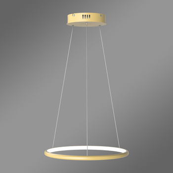 Nowoczesna lampa wisząca Led Orbit No.1 40 cm złota ściemnialna triak barwa neutralna 4K LEDesign