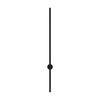 Kinkiet LED Line 100 cm czarny 3000K z pilotem lampa ścienna LEDesign