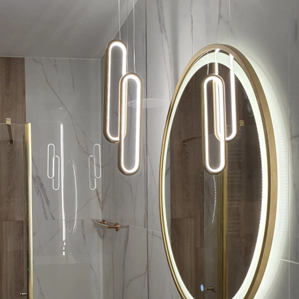 Nowoczesna lampa wisząca Led Ellipse No.2 złota 3000K LEDesign