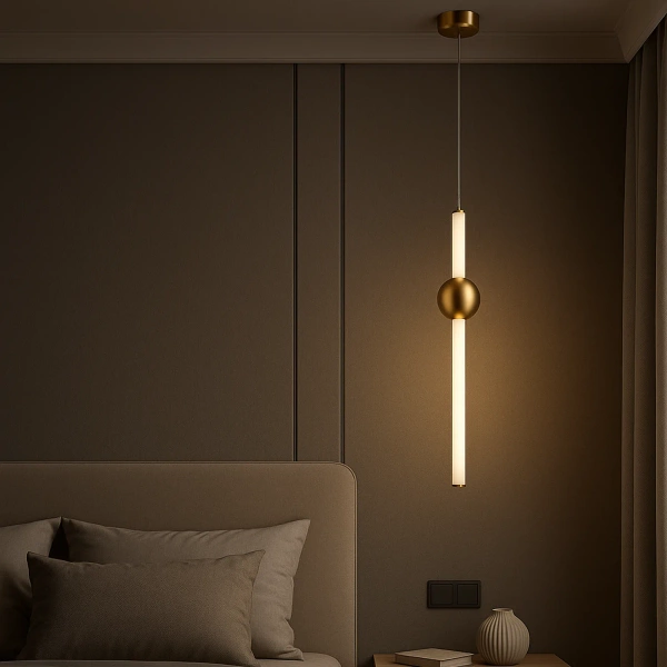 Nowoczesna lampa wisząca LED Led Solis B1 złota 3000K
