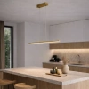 Nowoczesna lampa wisząca Led LINE 80 cm 4k złota ściemnialna triak LEDesign