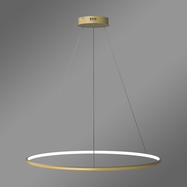 Nowoczesna lampa wisząca Led Orbit No.1 80 cm złota smart barwa neutralna 4K LEDesign