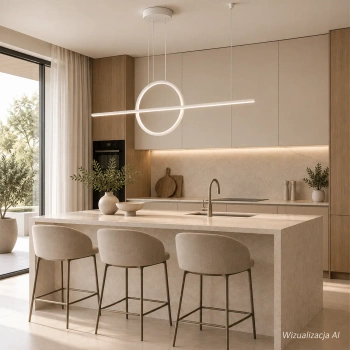 Nowoczesna lampa wisząca Led Geometrik 3 30 cm biała smart 3000K LEDesign