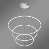 Nowoczesna lampa wisząca Led Orbit No.3 100cm biała ściemnialna triak barwa ciepła 3K LEDesign