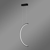 Nowoczesna lampa wisząca Led Moon No.2A 60 cm czarna barwa ciepła 3K LEDesign