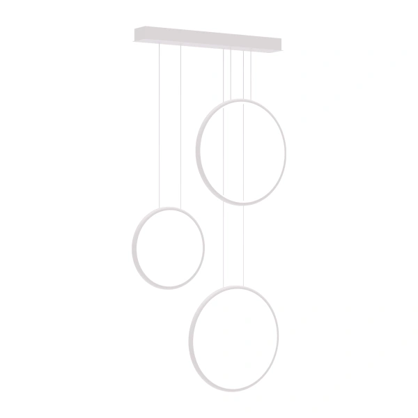 Nowoczesna lampa wisząca Led Moon No.3 biała 3000K LEDesign