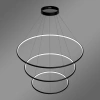 Nowoczesna lampa wisząca Led Orbit No.3 100cm czarna ściemnialna triak barwa ciepła 3K LEDesign