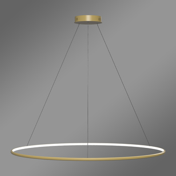 Nowoczesna lampa wisząca Led Orbit No.1 120 cm złota ściemnialna triak barwa ciepła 3K LEDesign