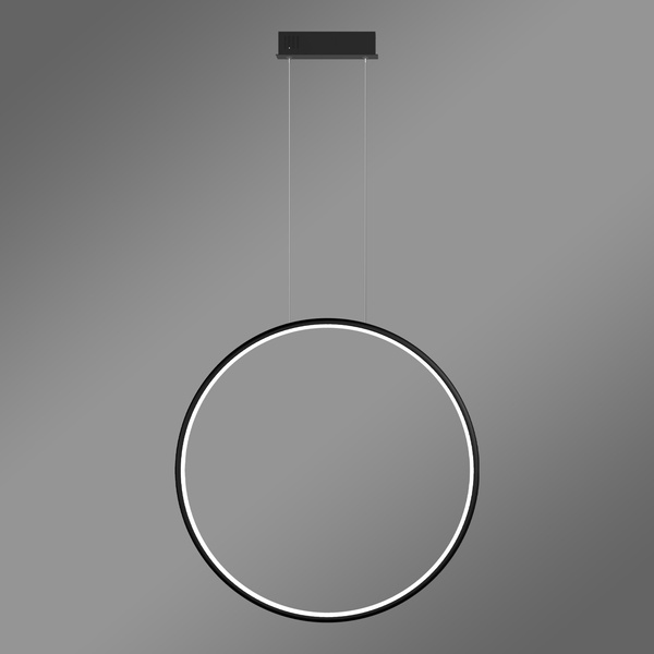 Nowoczesna lampa wisząca Led Moon 50 cm czarna 4000K pilot LEDesign