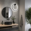 Nowoczesny kinkiet LED Moon 30 cm czarny 3000K LEDesign