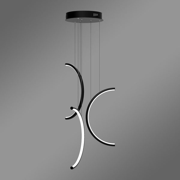 Nowoczesna lampa wisząca Led Moon No.3 40 cm czarna 3000K LEDesign