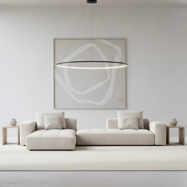 Nowoczesna lampa wisząca Led Orbit No.1 150 cm czarna barwa ciepła 3K LEDesign