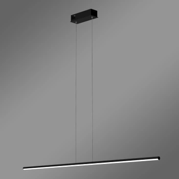 Nowoczesna lampa wisząca LED LINE 120 cm czarna – zmienna barwa, pilot