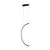 Nowoczesna lampa wisząca Led Moon No.2A 60 cm czarna barwa neutralna 4K LEDesign