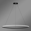 Nowoczesna lampa wisząca Led Orbit No.1 120 cm czarna sterowana pilotem barwa ciepła 3K LEDesign