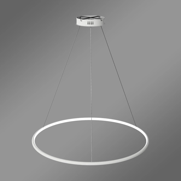 Nowoczesna lampa wisząca Led Orbit No.1 80 cm biała ściemnialna triak barwa ciepła 3K LEDesign