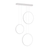 Nowoczesna lampa wisząca Led Moon No.3 biała z pilotem 3000K–6000K LEDesign