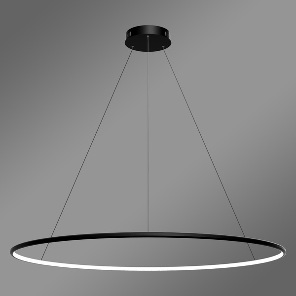 Nowoczesna lampa wisząca Led Orbit No.1 120 cm czarna barwa ciepła 3K LEDesign