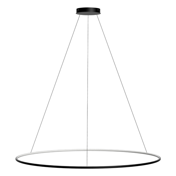 Nowoczesna lampa wisząca Led Orbit No.1 150 cm czarna barwa ciepła 3K LEDesign