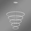 Nowoczesna lampa wisząca Led Orbit No.5 120cm biała ściemnialna triak barwa neutralna 4K LEDesign