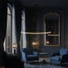 Nowoczesna lampa wisząca Led Orbit No.1 150 cm czarna barwa ciepła 3K LEDesign