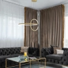 Nowoczesna lampa wisząca Led Celestial No.2 cm złota barwa neutralna 4K LEDesign