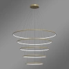 Nowoczesna lampa wisząca Led Orbit No.5 150cm złota z pilotem 3000K–6000K LEDesign