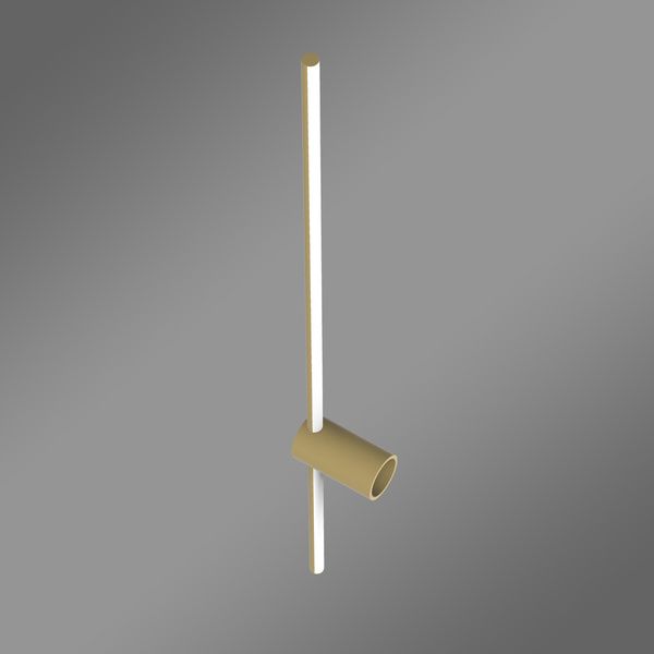 Kinkiet LED Line 100 cm złoty 3000K z pilotem lampa ścienna LEDesign