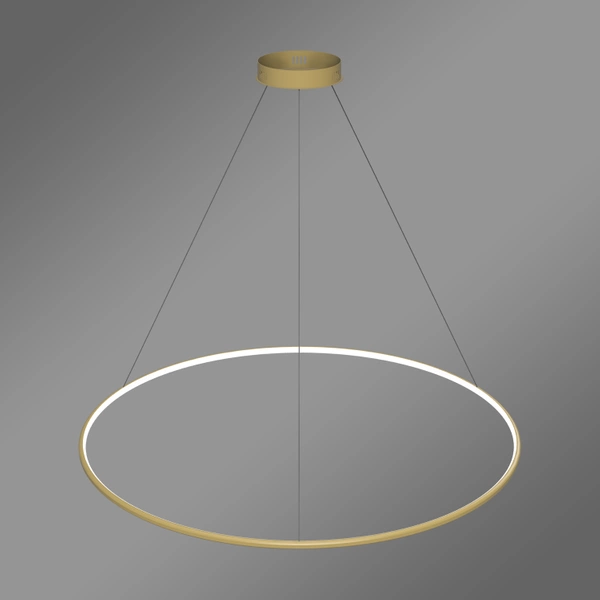 Nowoczesna lampa wisząca Led Orbit No.1 120 cm złota ściemnialna triak barwa ciepła 3K LEDesign