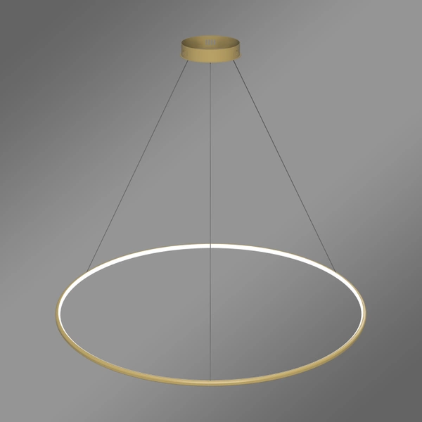 Nowoczesna lampa wisząca Led Orbit No.1 120 cm złota ściemnialna triak barwa neutralna 4K LEDesign