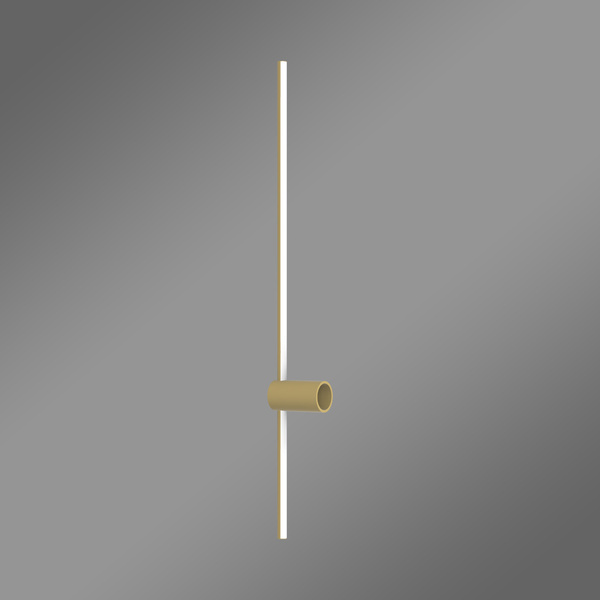 Kinkiet LED Line 100 cm złoty 3000K elegancka lampa ścienna LEDesign