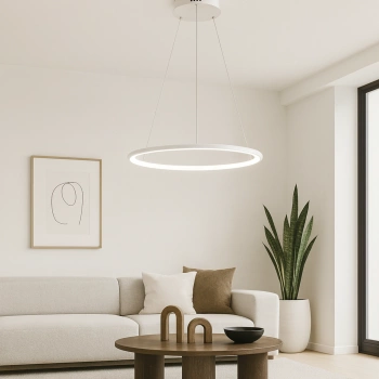 Nowoczesna lampa wisząca Led Orbit No.1 60 cm biała barwa neutralna 4K LEDesign