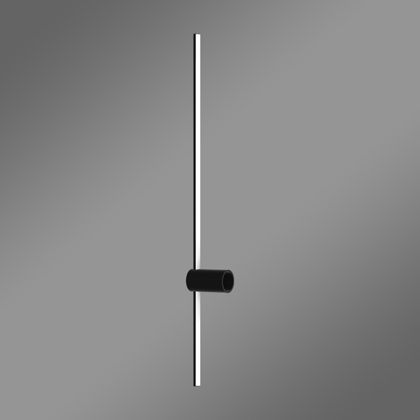 Kinkiet LED Line 100 cm czarny 3000K z pilotem lampa ścienna LEDesign