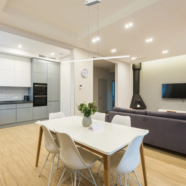 Nowoczesna lampa wisząca Led LINE 80 cm biała barwa neutralna 4K LEDesign