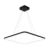 Lampa wisząca Led Quadrum No.1 60 cm czarna barwa neutralna 4K LEDesign