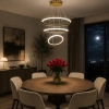 Nowoczesna lampa wisząca Led Orbit No.3 50 cm złota 3000K LEDesign