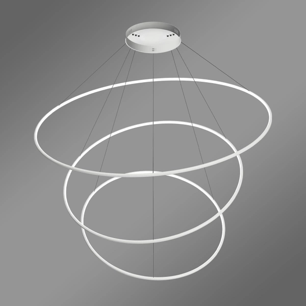 Nowoczesna lampa wisząca Led Orbit No.3 150cm biała smart barwa neutralna 4K LEDesign