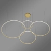 Nowoczesna lampa wisząca Led Orbit S No.4 120cm złota ściemnialna triak barwa neutralna 4K LEDesign