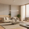 Nowoczesna lampa wisząca Led Orbit No.1 100 cm biała barwa neutralna 4K LEDesign