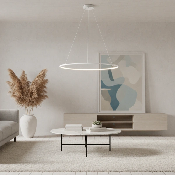 Nowoczesna lampa wisząca Led Orbit No.1 100 cm biała barwa neutralna 4K LEDesign