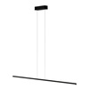 Nowoczesna lampa wisząca LED LINE 120 cm czarna – zmienna barwa, pilot